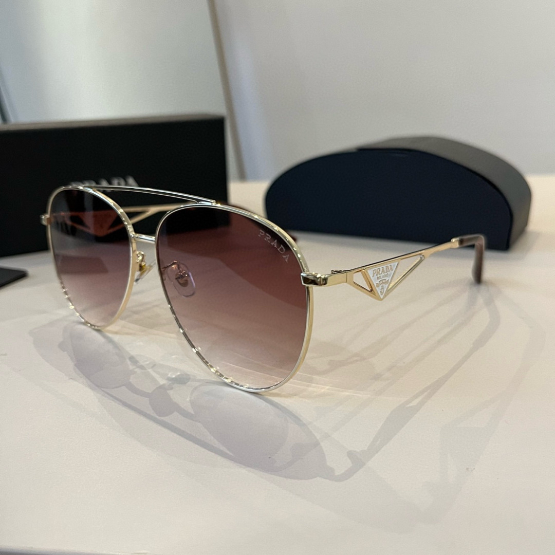 Prada round frame sunglasses