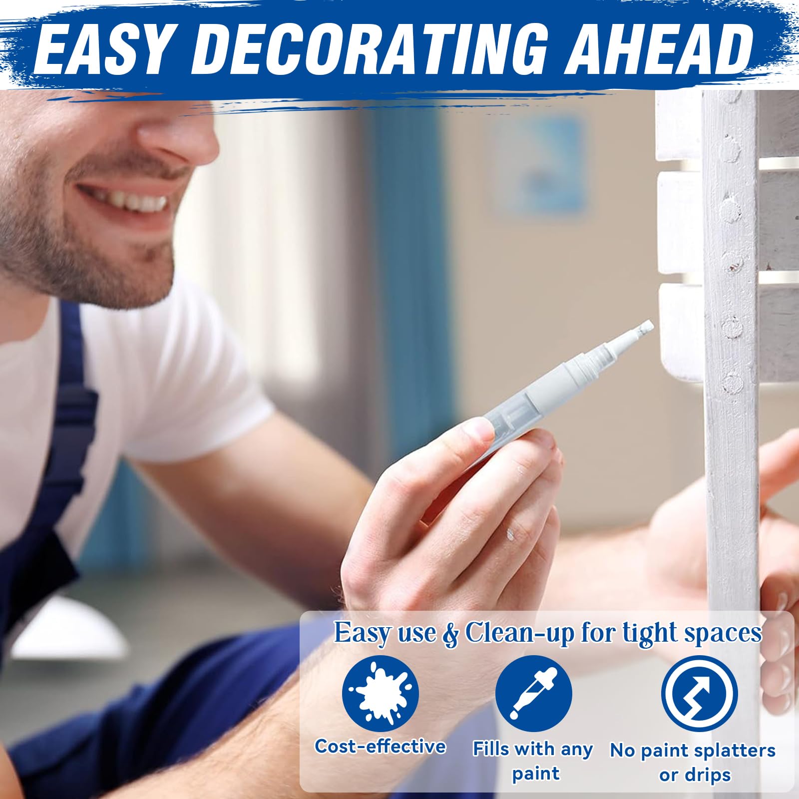 Refillable Touch Up Paint Pen Brush - 3 Pack/Set