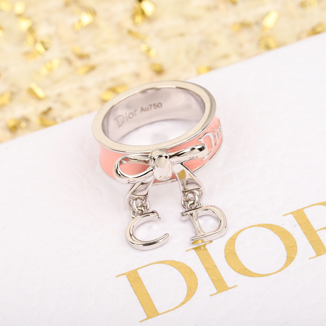 Dior Pink CD Ring