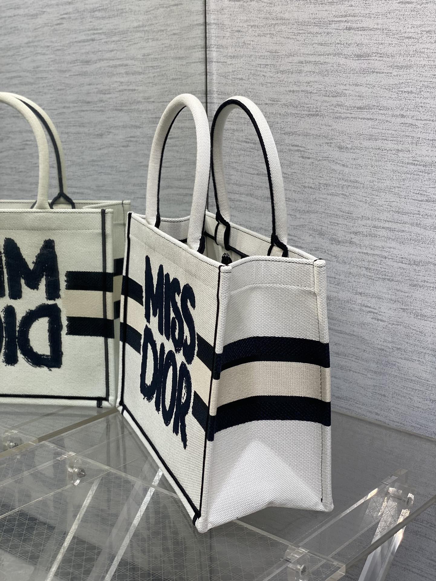 Dior Miss Embroidered Tote Shopping Bag