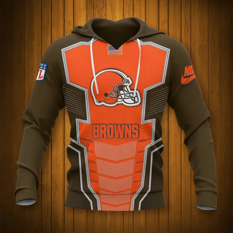 CLEVELAND BROWNS 3D HOODIE TTB4306
