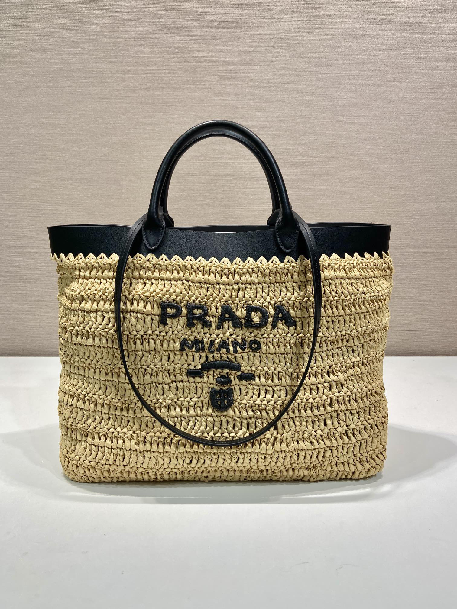 Prada Woven Tote Bag Large 1BG499