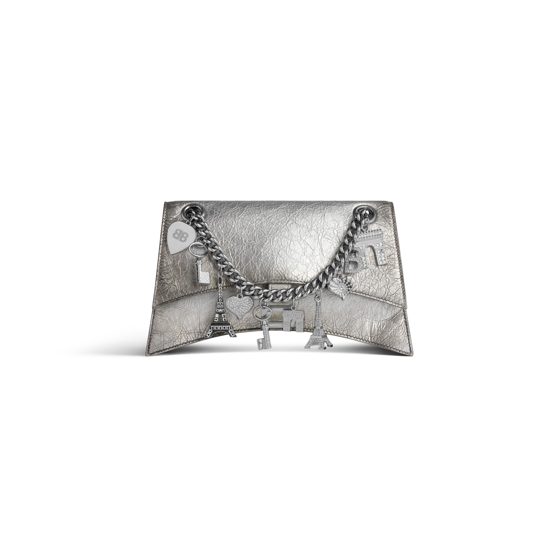 Balenciaga CRUSH Rhinestone Small Chain Bag