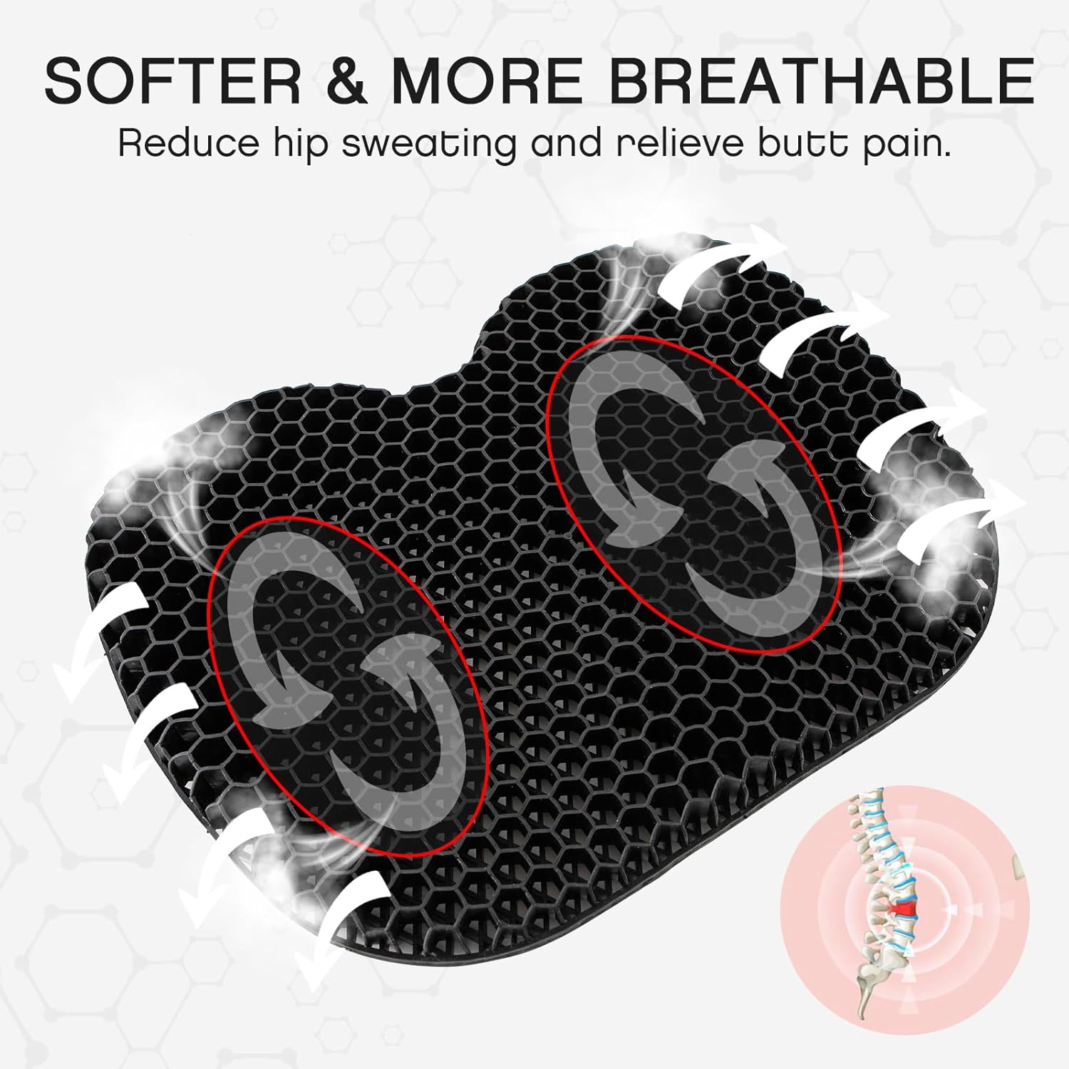 Anti Slip Kayak Seat Cushion Black