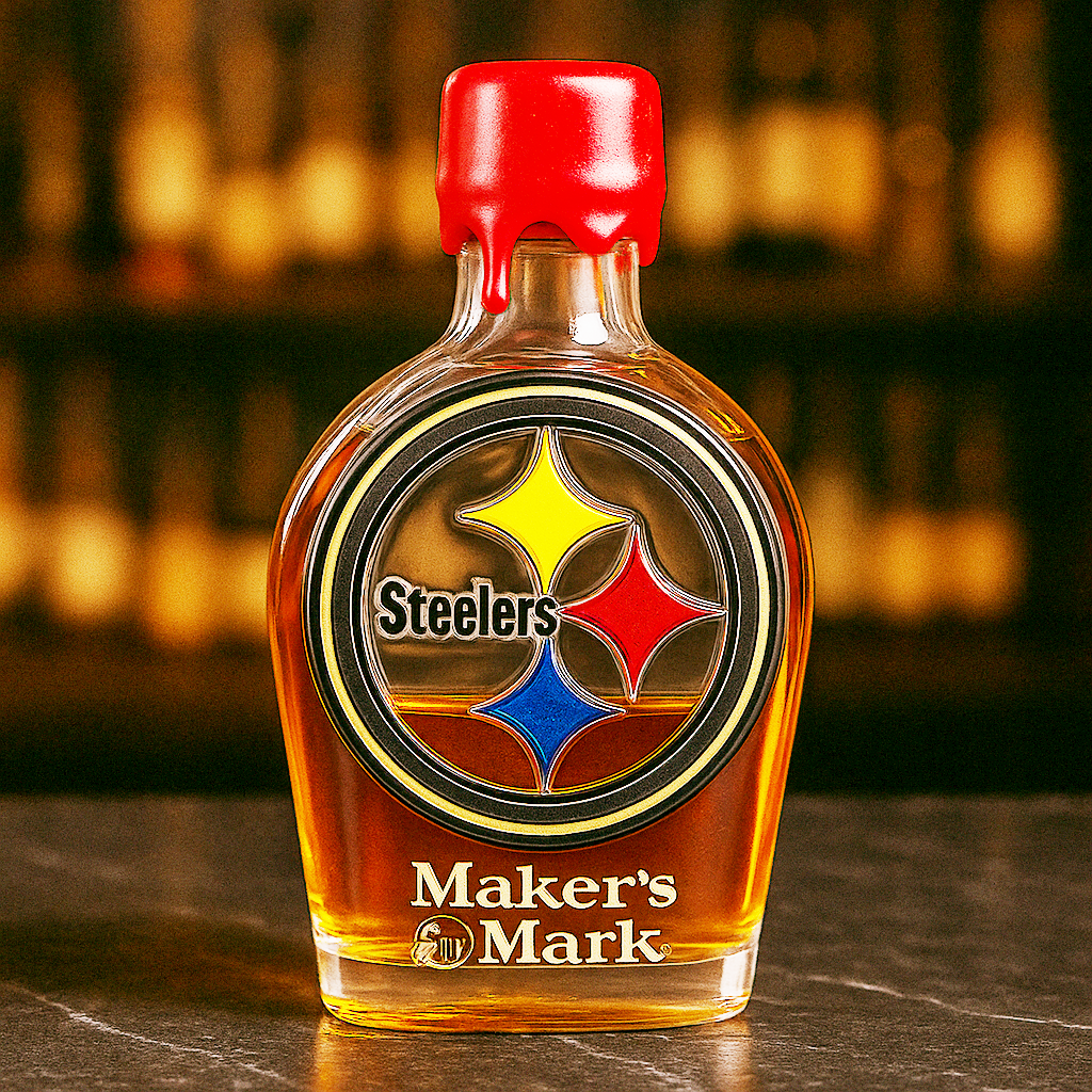 Pittsburgh Steelers Whiskey Bottle