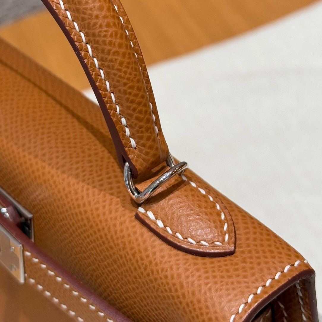 Hermes mini kelly 37Gold handbag (handmade to order)