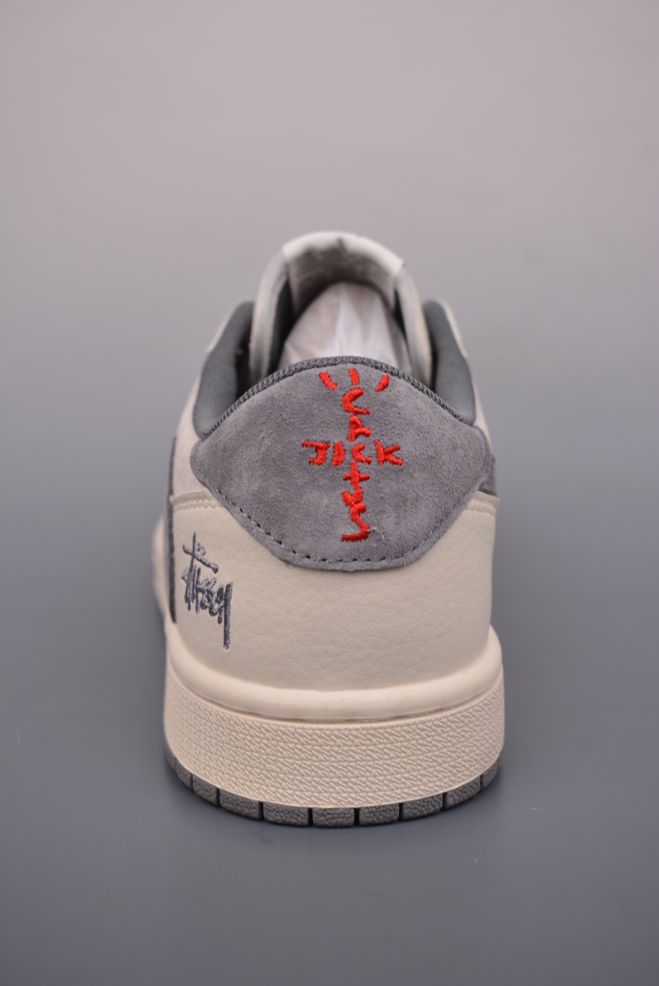 Stussy x Travis Scott x Nike Air Jordan 1 Low OG Beige Grey XZ6868-001