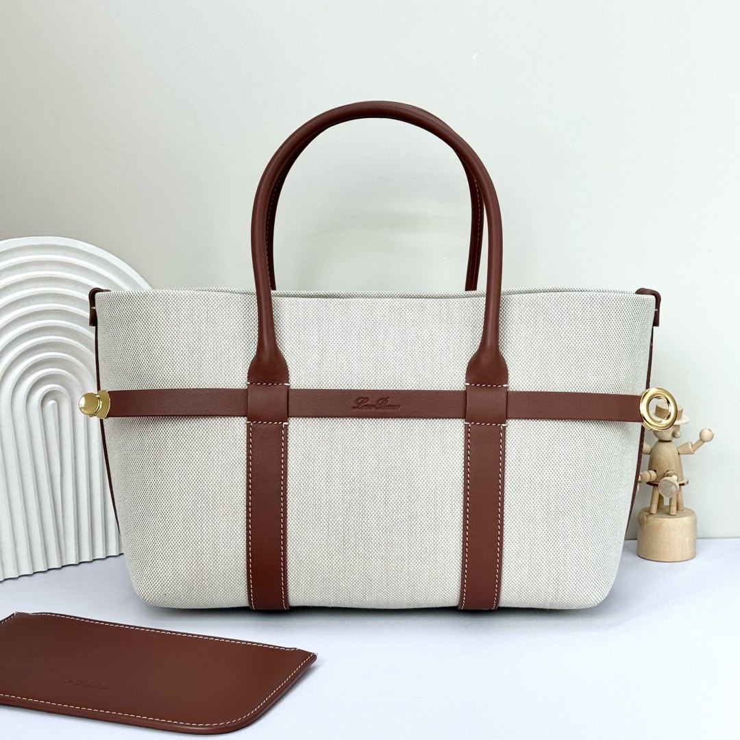 Loro Piana Ghiera Shoer Small Shopping Bag FAO7473