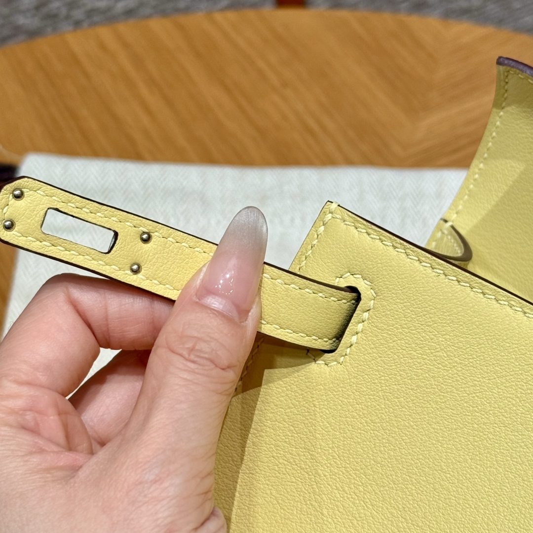 Hermès Kelly Pochette 1ZJaune Poussin Handbag (Handmade to Order)