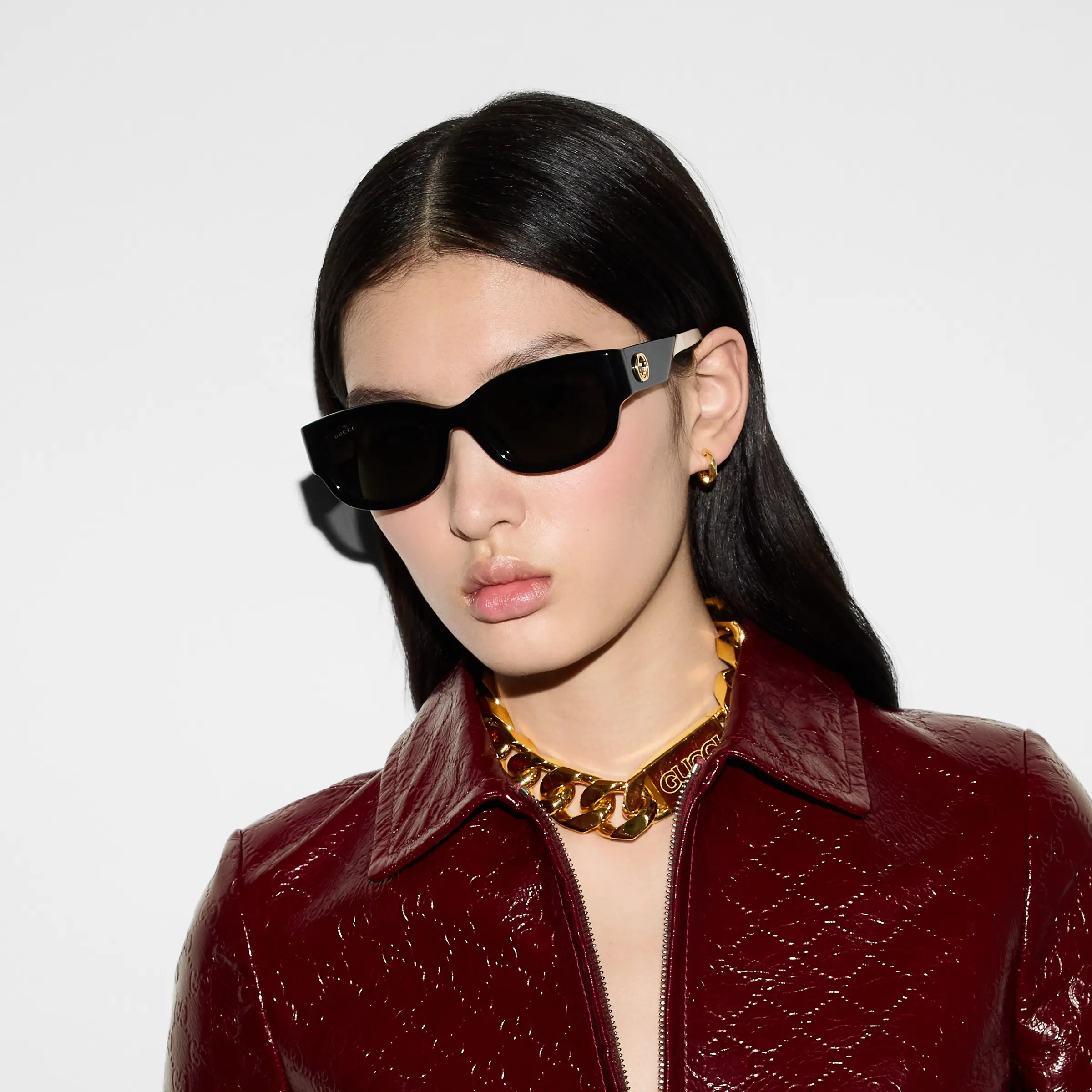 Gucci Fitted Oval Frame Sunglasses