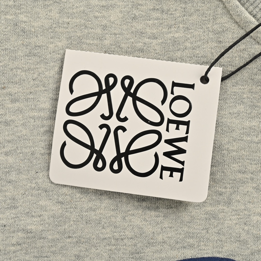 Loewe 24Fw IBIZA series slogan print embroidered logo
