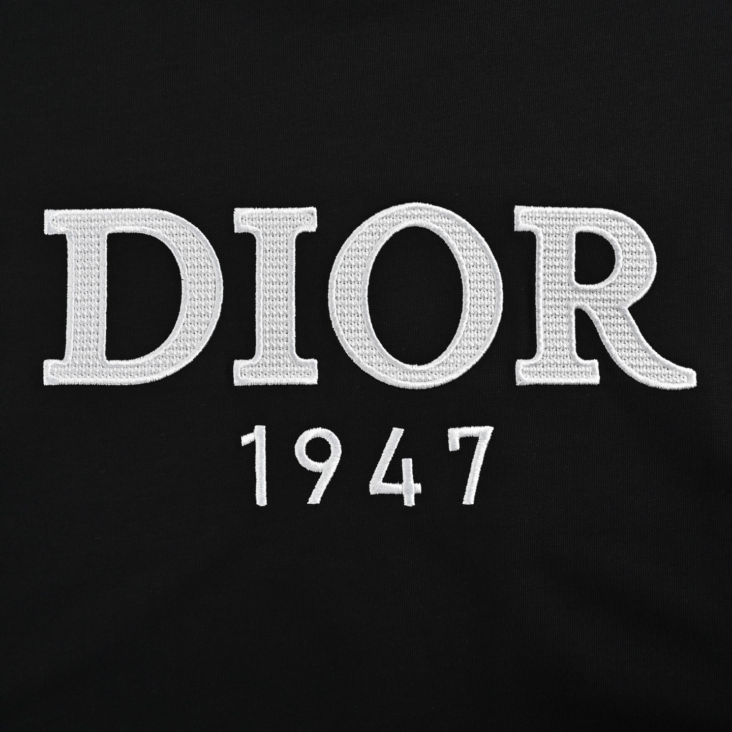 Dior 25ss embroidered logo lettering short sleeve