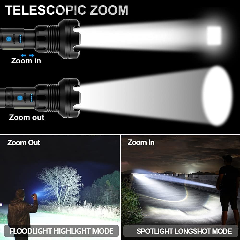 🎁Last Day Promotion- SAVE 70%🏠LED Rechargeable Tactical Laser Flashlight-Buy 2 Free VIP Shipping
