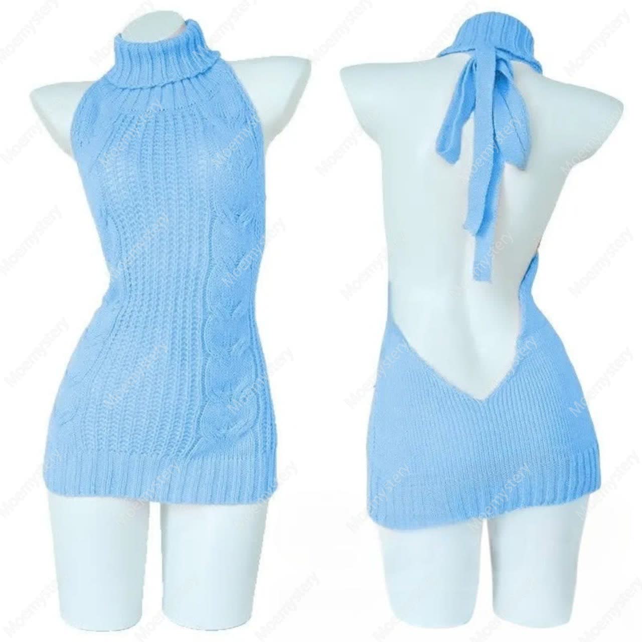Sexy Pullover Backless Virgin Killer Sweater