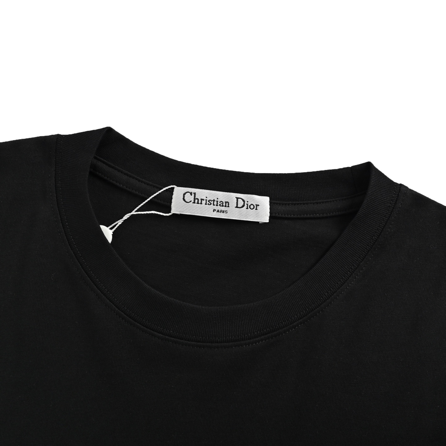 Dior 25ss hand-painted letter print short sleeve