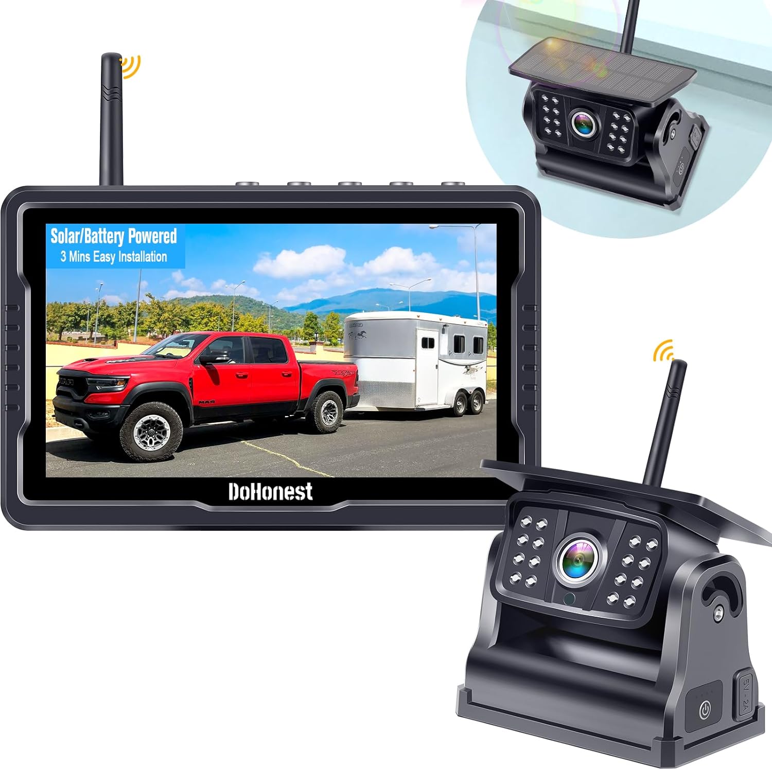 DoHonest Wireless Backup Camera Magnetic