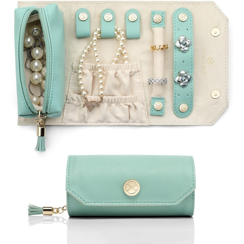 🔥Last Day 50% OFF🔥Genuine Leather Jewelry Roll Bag - Travel Accessory Storage Box📦BUY 2 GET 10% OFF & FREE SHIPPING NOW