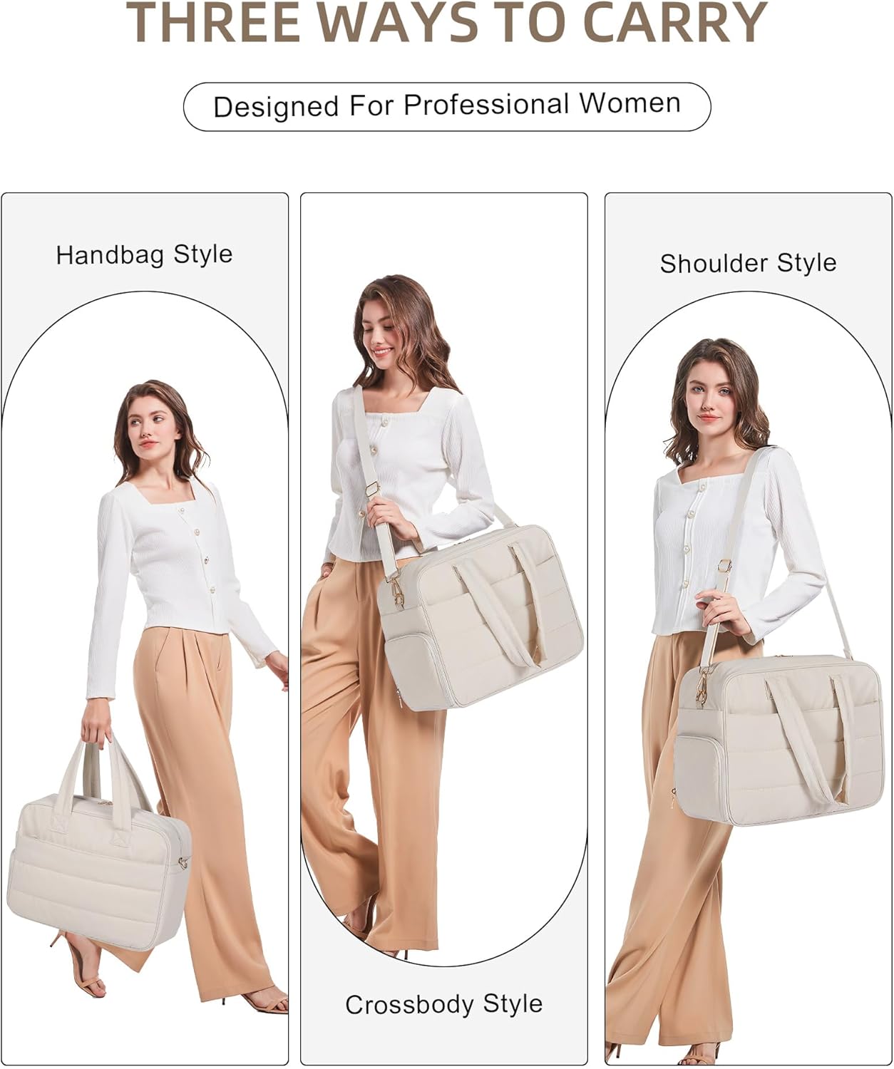 🔥ON SALE - 40% OFF🔥Large Puffy Quilted Lunch Tote Bag - FREE SHIPPING