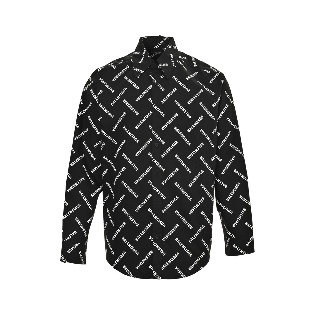 Balenciaga 24ss all-over lettering shirt