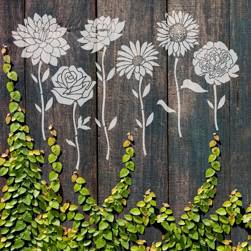 🔥Last Day 60% OFF🔥Blooming Flowers Stencil Kit - DIY decor📦BUY 2 SETS GET FREE SHIPPING NOW