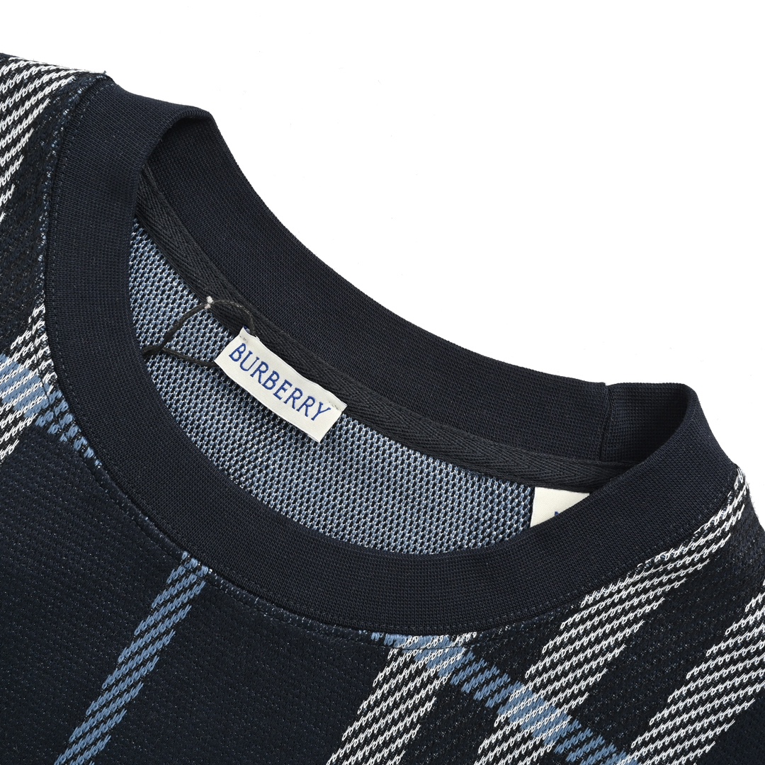 Burberry 24ss check knit short sleeve