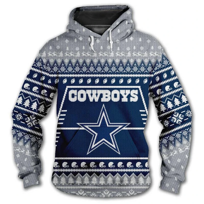 DALLAS COWBOYS 3D CHRISTMAS HOODIE ABC02