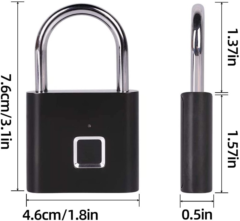 Christmas Promo🎅 2024 Fingerprint Padlock Smart Security Lock with USB Charge