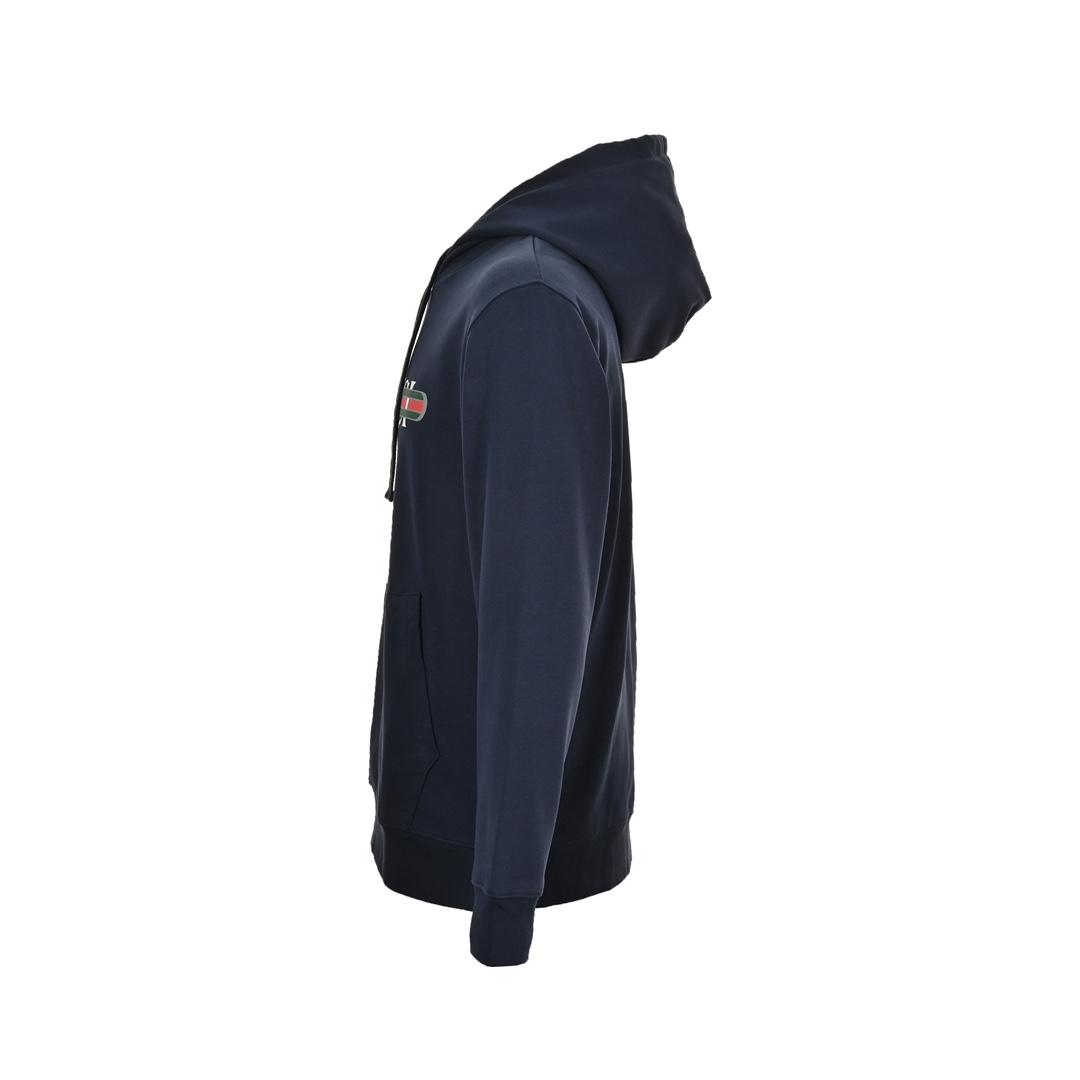 Gucci 24Fw belted lettering print hooded sweatshirt