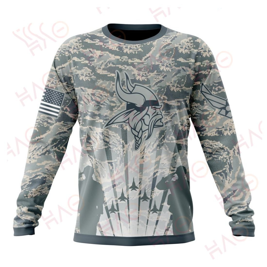 MINNESOTA VIKINGS 3D HOODIE US AIR FORCE