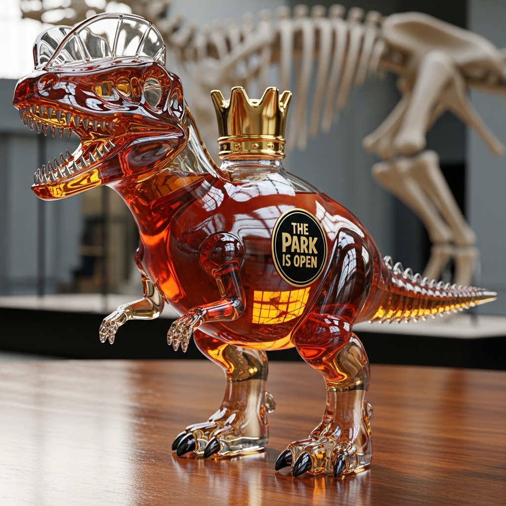 🥃🦖Dinosaur Whiskey Bottle