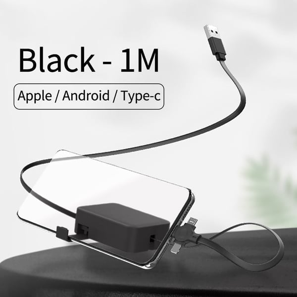 (🔥Last Day Promotion-SAVE 50% OFF) -- 3-in-1 Data Cable Phone Stand - Buy 3 Get 2 Free & Free Shipping