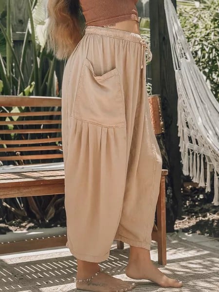 💥Last Day Promotion-[SAVE 50% OFF]--New Quinn Elastic Waist Wide Leg Pants--BUY 2 GET 10% OFF & FREE SHIPPING