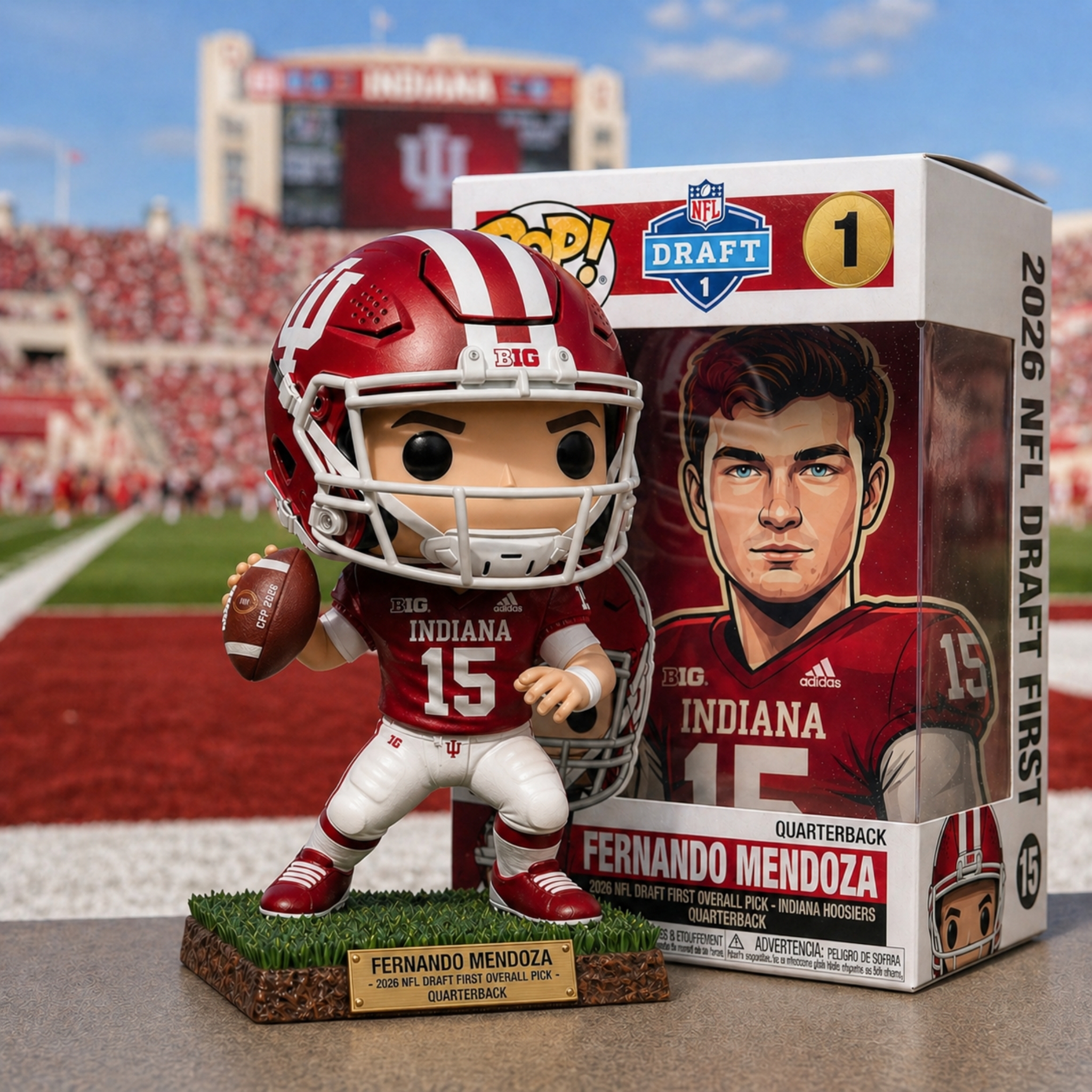 🔥Fernando Mendoza 2026 NFL Draft First Overall Pick Funko Pop!