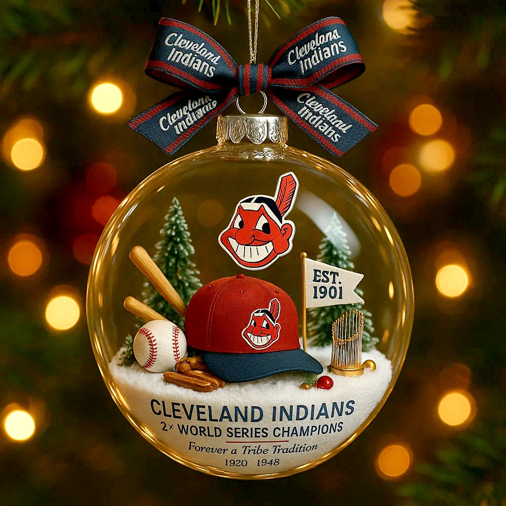 Cleveland Indians Honor Commemorative Christmas Ornament