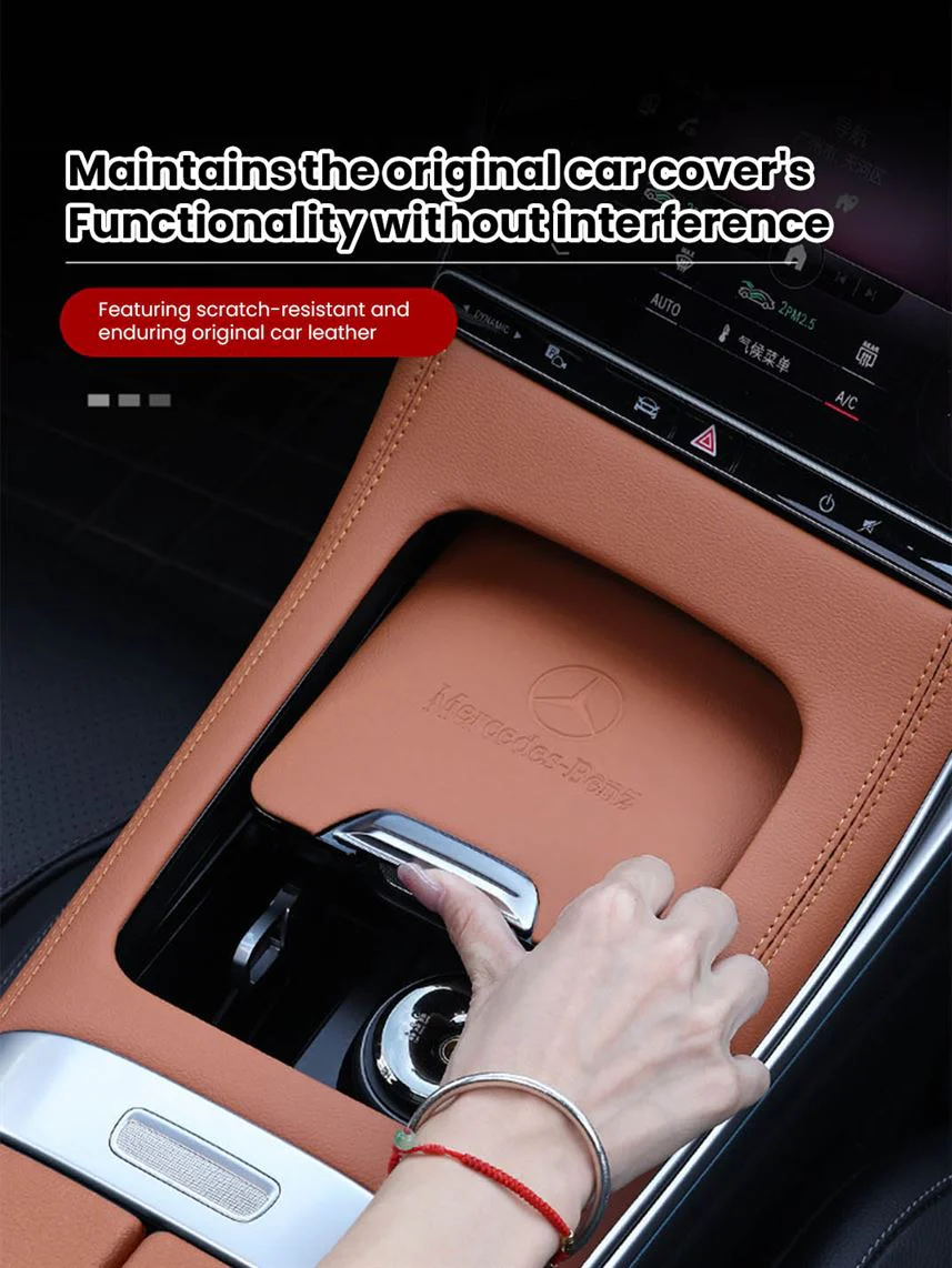 Leather Center Console Hard Cover