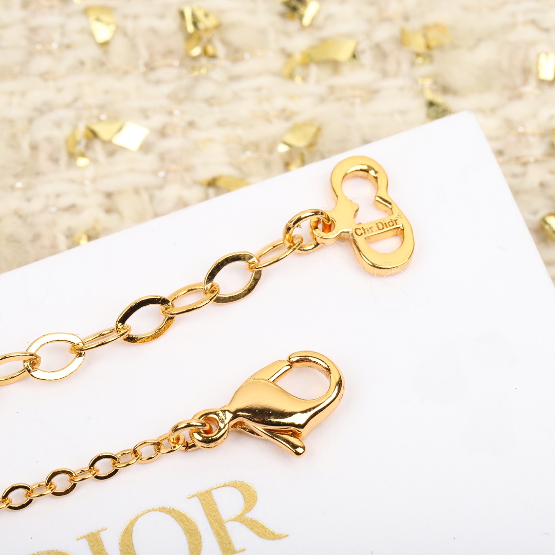 Dior Braided Heart Necklace