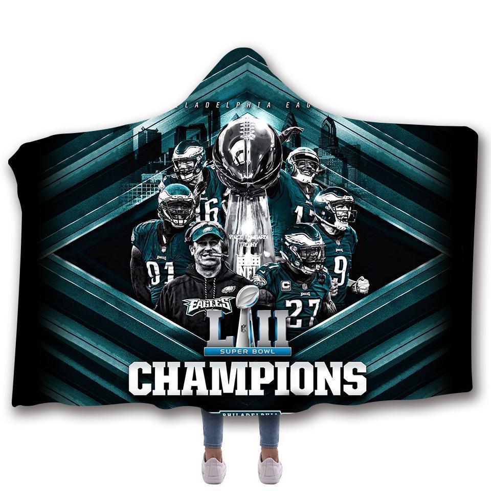PHILADELPHIA EAGLES CLASSIC 3D HOODED BLANKET