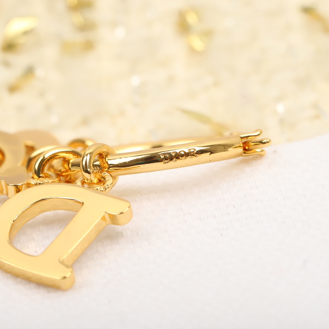 Dior Alphabet Pendant Earrings