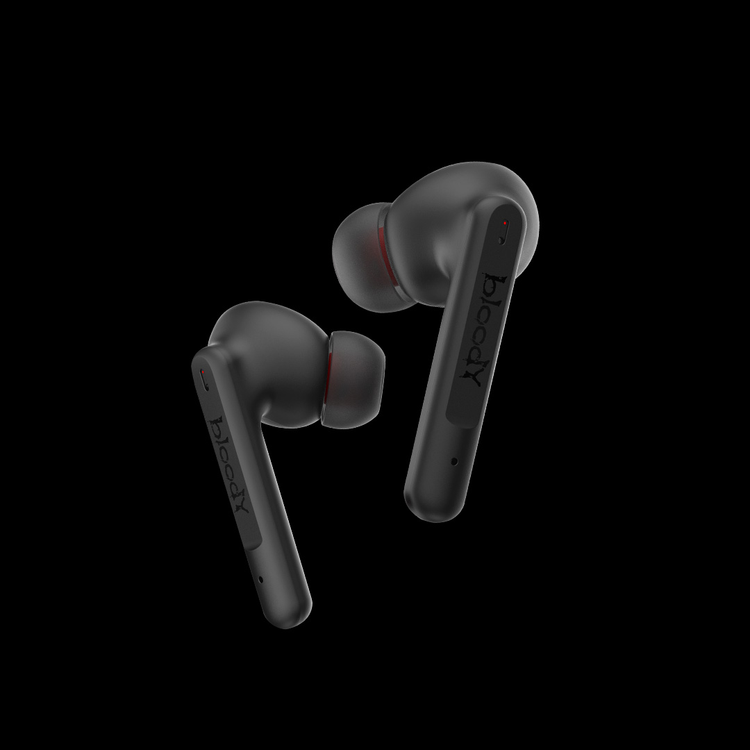 Bloody Red Inspired Wireless Earphones, Active Noise Reduction Waterproof For Gaming