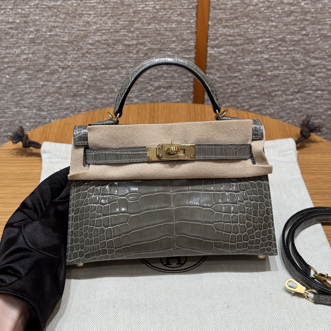 Hermes Kelly Mini 2 81Girs Tourerlle (Handmade to order)