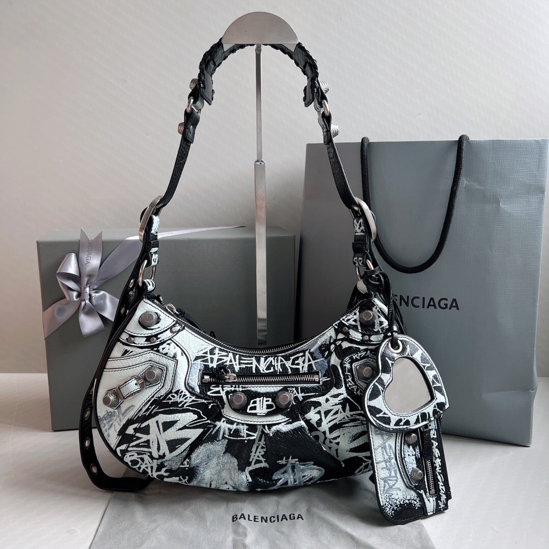 Balenciaga le cagole crescent bag
