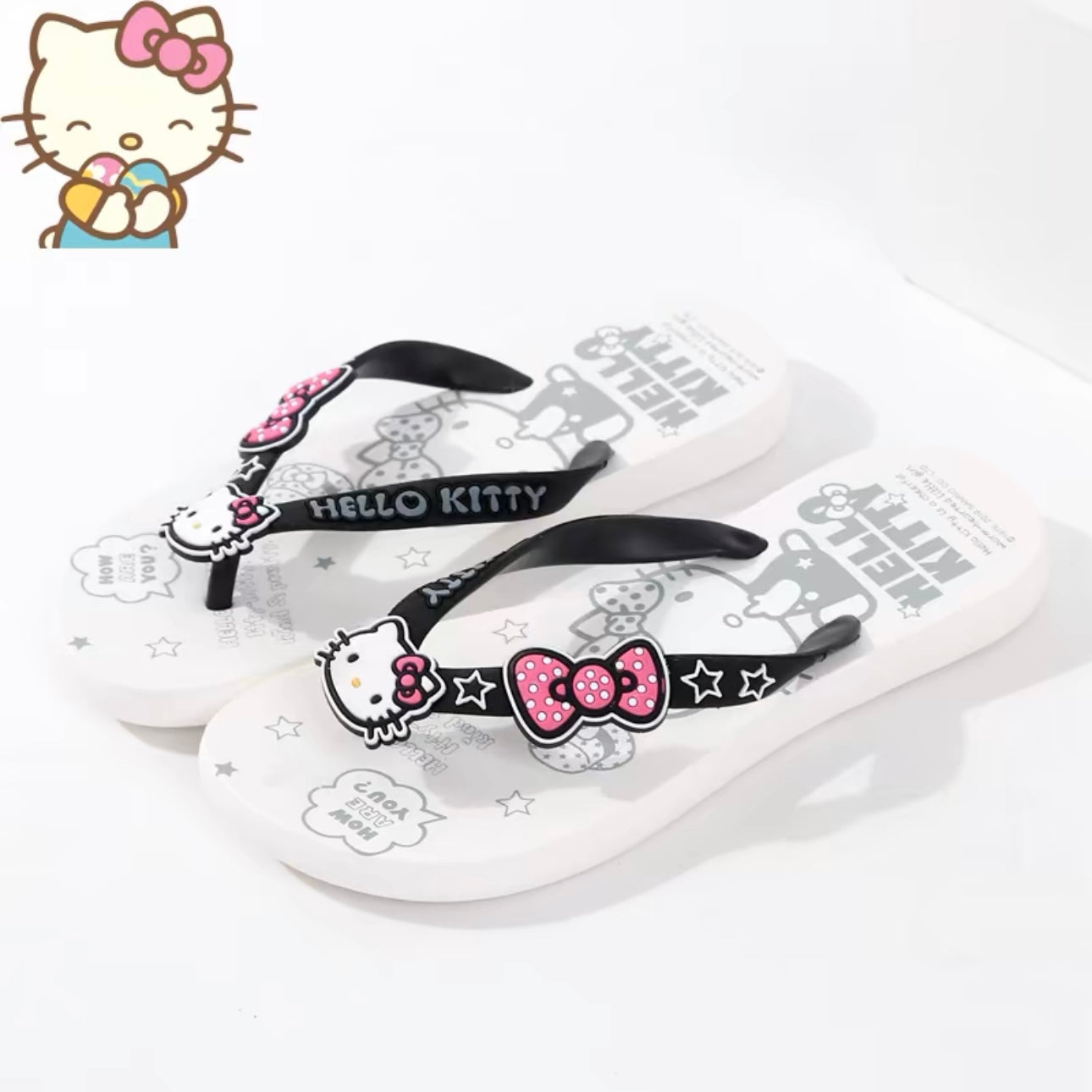 Hellokitty Women Beach Summer Casual Flip Flop Sandals