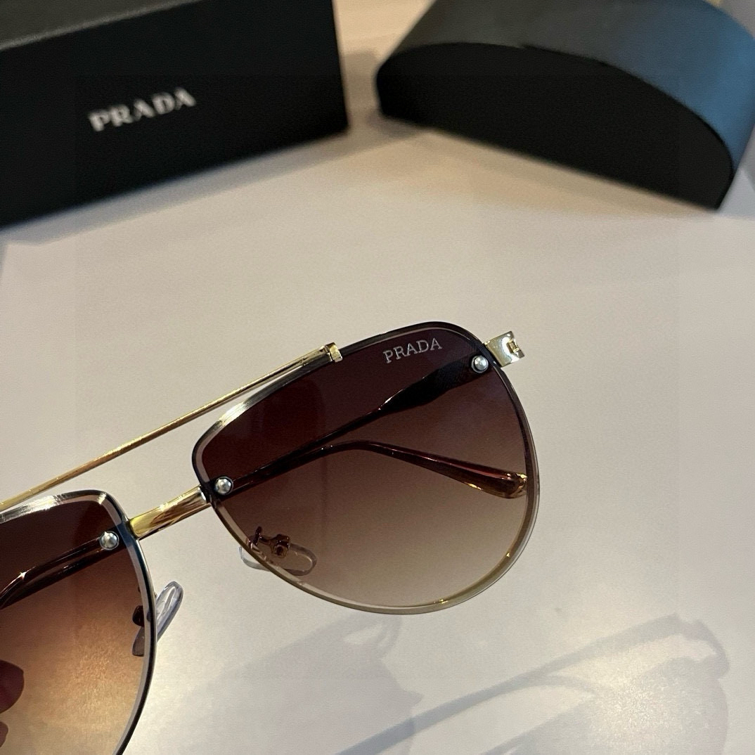 Prada round frame sunglasses