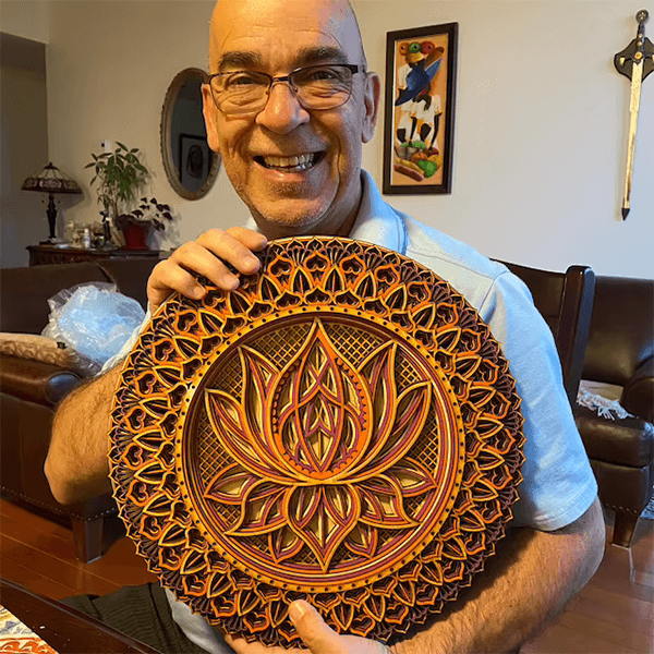 Lotus Flower Wooden Mandala-Art Wall【BUY 2 FREE SHIPPING】