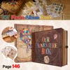 ❤️📚 Our Adventure Book Scrapbook 📸💕 - Retro Style Embossed Letter Cover, Perfect for Travel & Memories 💭
