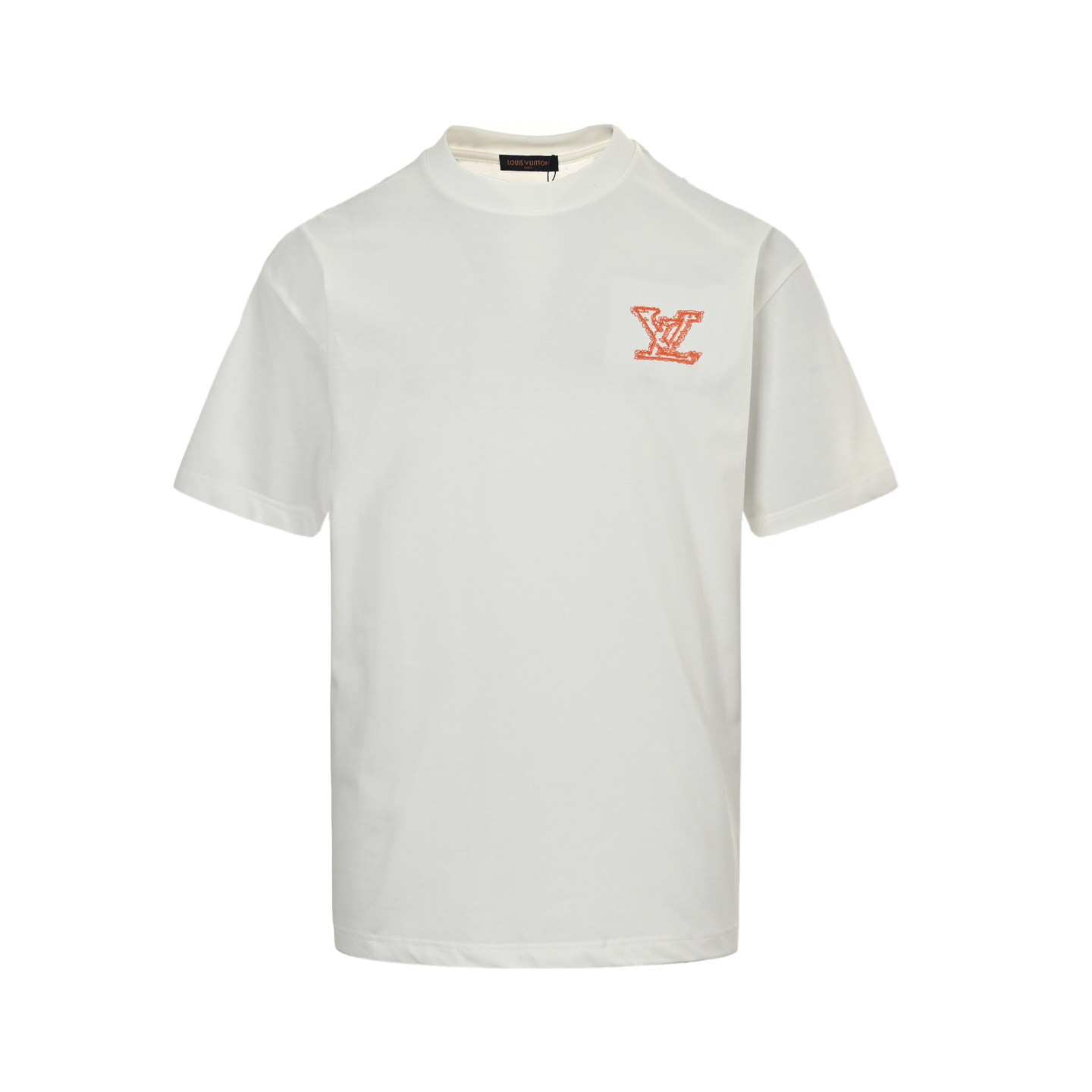 Louis Vuitton 25ss three-dimensional large logo embroidered short sleeve