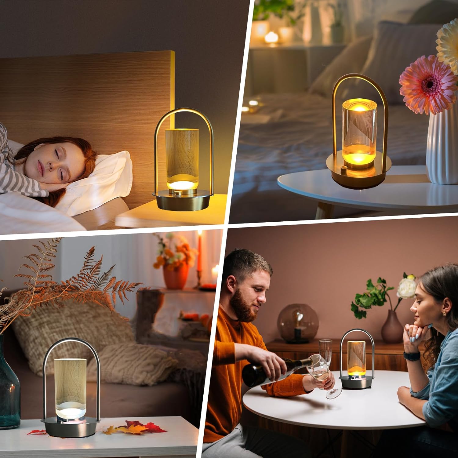 Modern LED Table Lamp with Arched Metal Frame