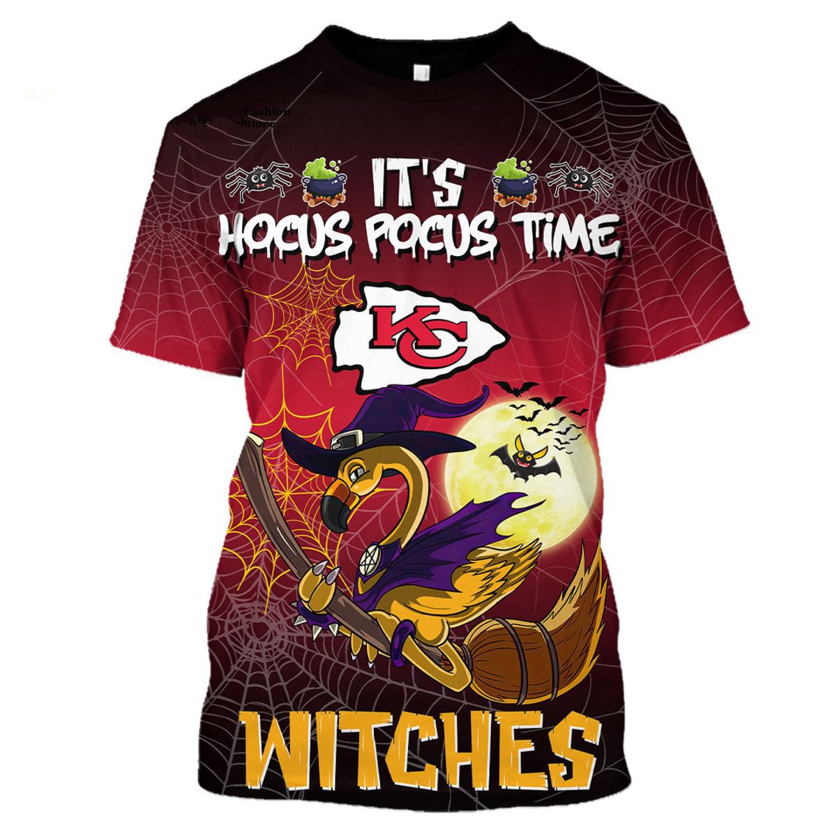 KANSAS CITY CHIEFS 3D HOODIE HALLOWEEN002