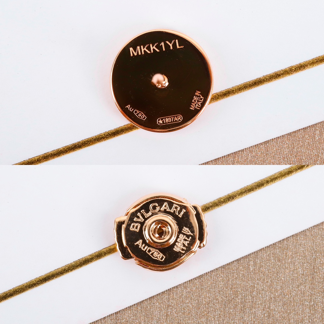 Bulgari round earrings