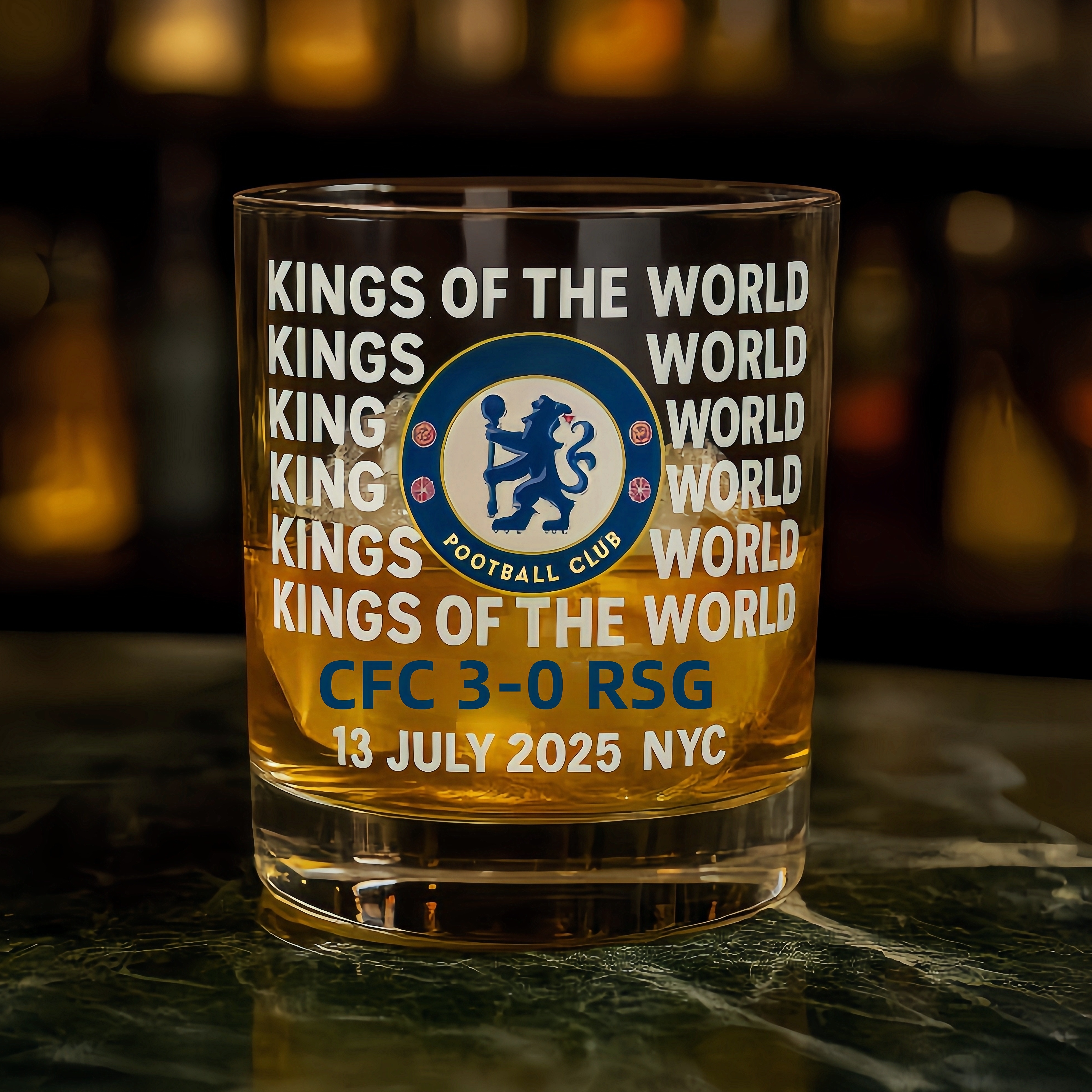 Chelsea Championship Edition Wine Glass